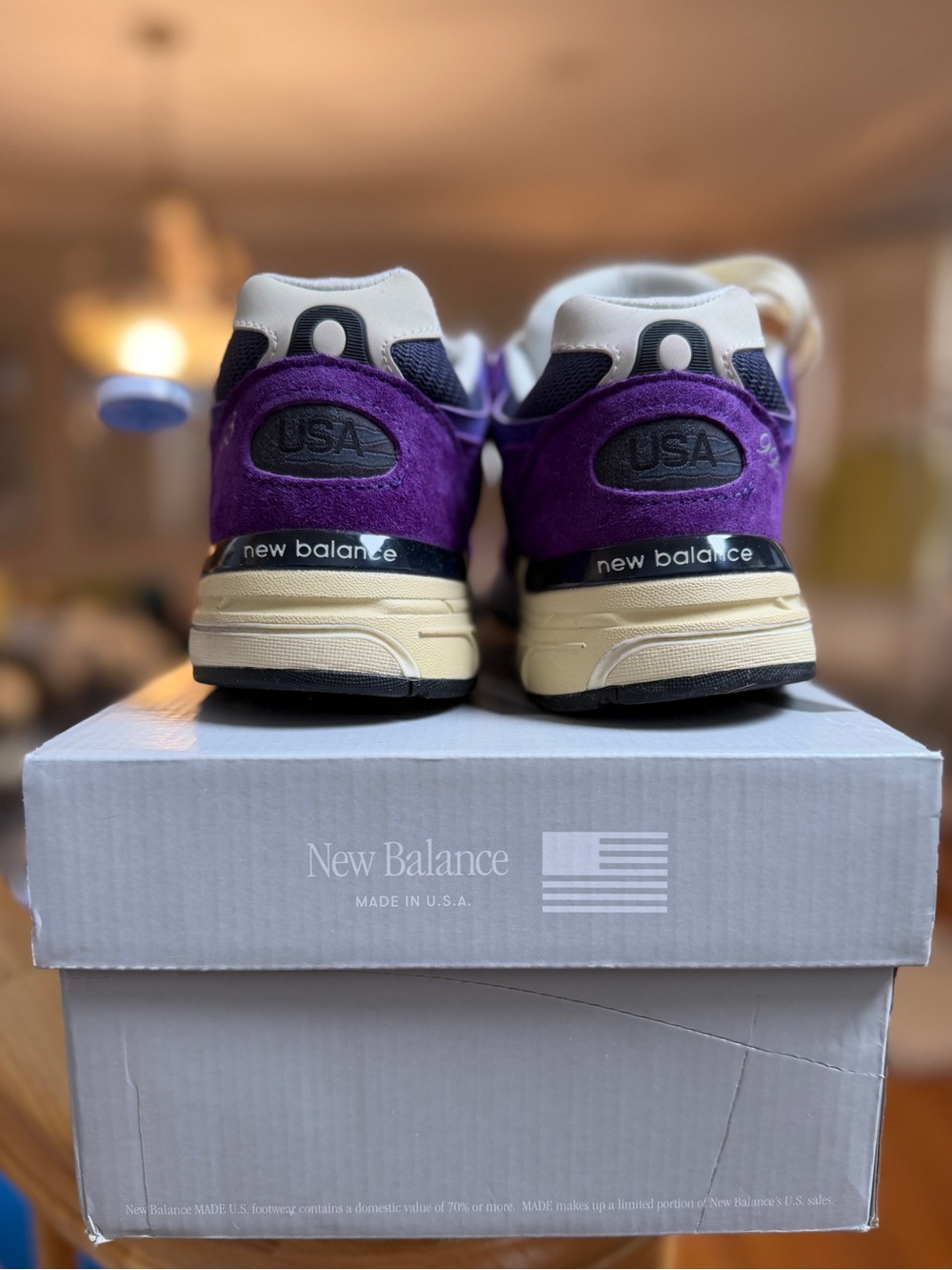 New Balance 993 Made in USA Teddy Santis Interstellar size 7 purple - Picture 4 of 5